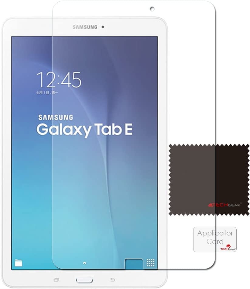TECHGEAR Screen Protector for Samsung Galaxy Tab E 9.6 Inch - Clear Lcd Screen Protectors for Galaxy Tab E 9.6" (SM-T560, SM-T561, SM-T565)