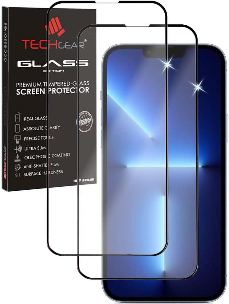iPhone 14 Full Coverage 3D Tempered Glass Screen Protectors