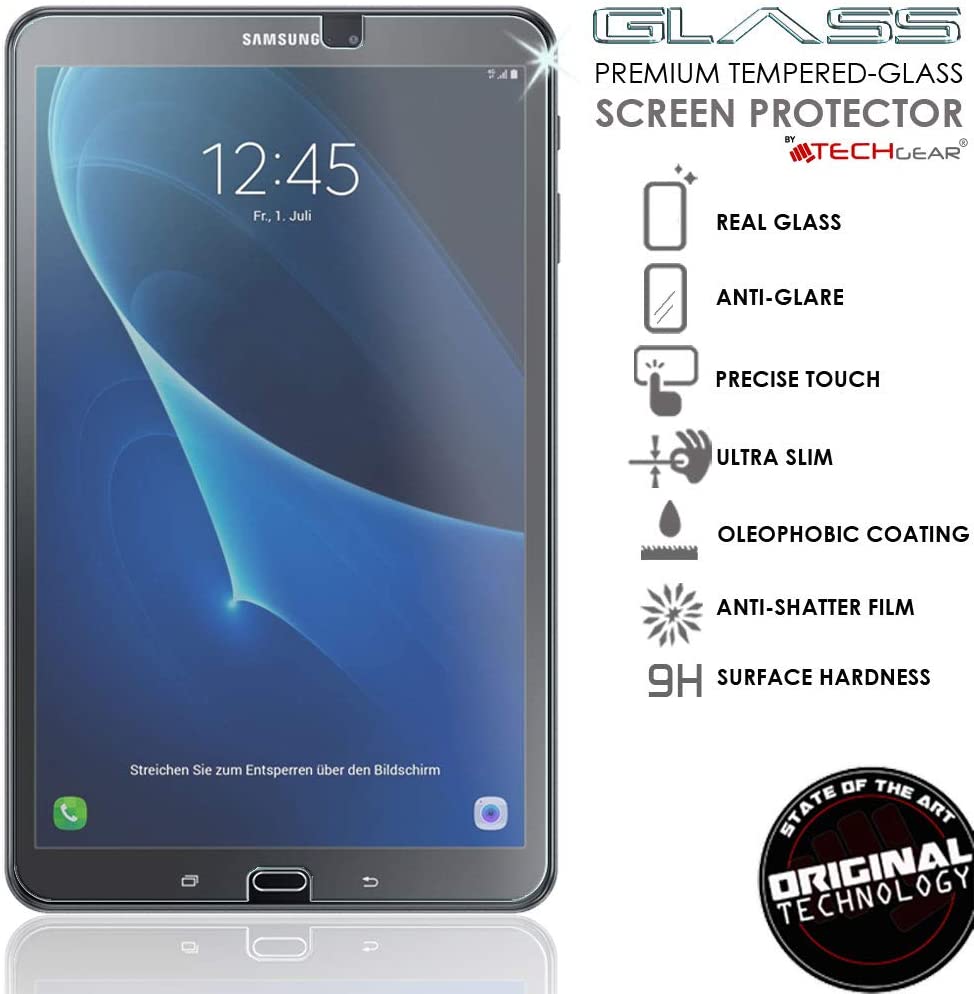 TECHGEAR Anti-Glare Screen Protector Compatible with Samsung Galaxy Tab A 6 10.1" 2016 / 2018 (SM-T580 Series) - MATTE GLASS Genuine Tempered Glass