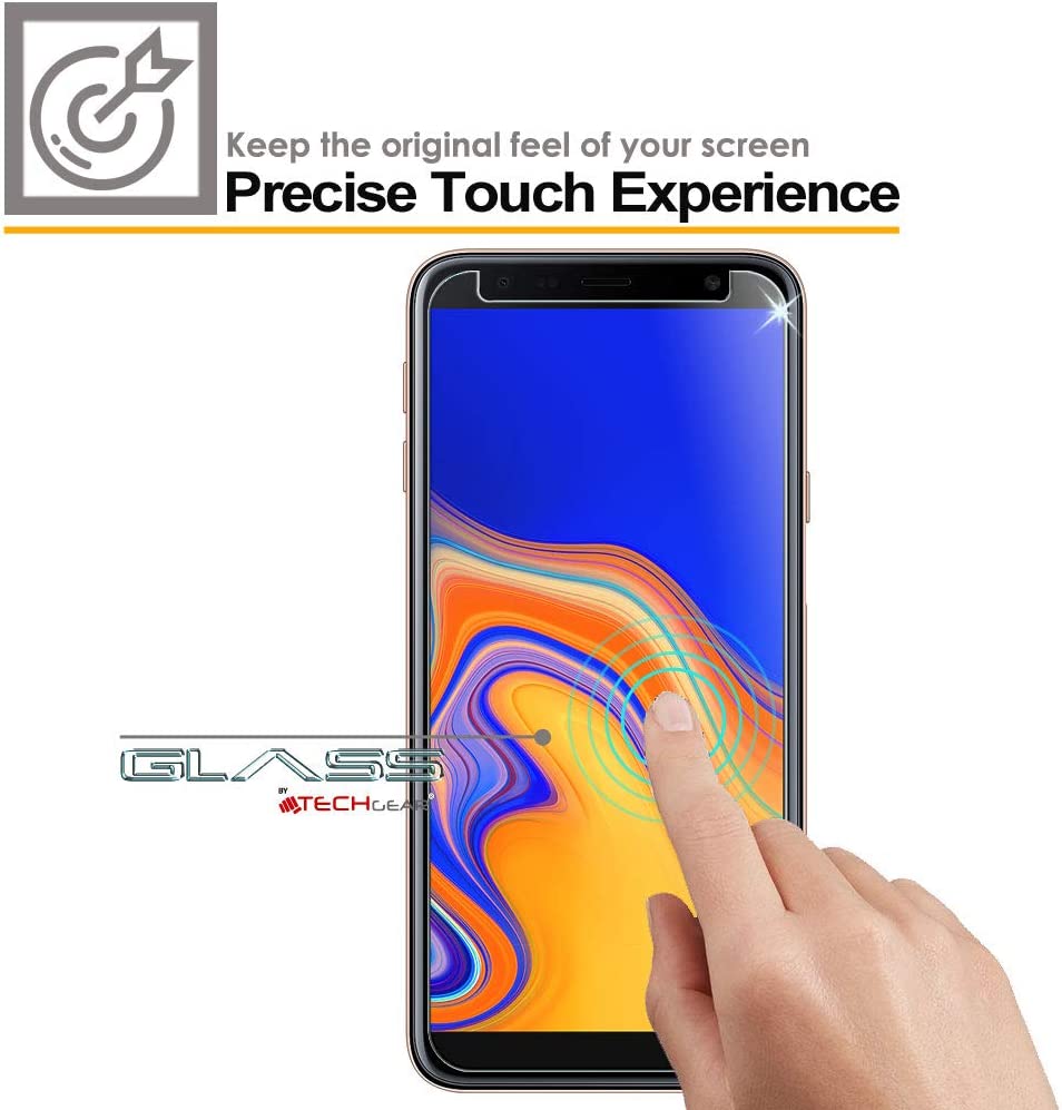TECHGEAR Screen Protector for Galaxy J6 (SM-J600 Series) - GLASS Edition Genuine Tempered Glass Screen Protector for Samsung Galaxy J6 2018