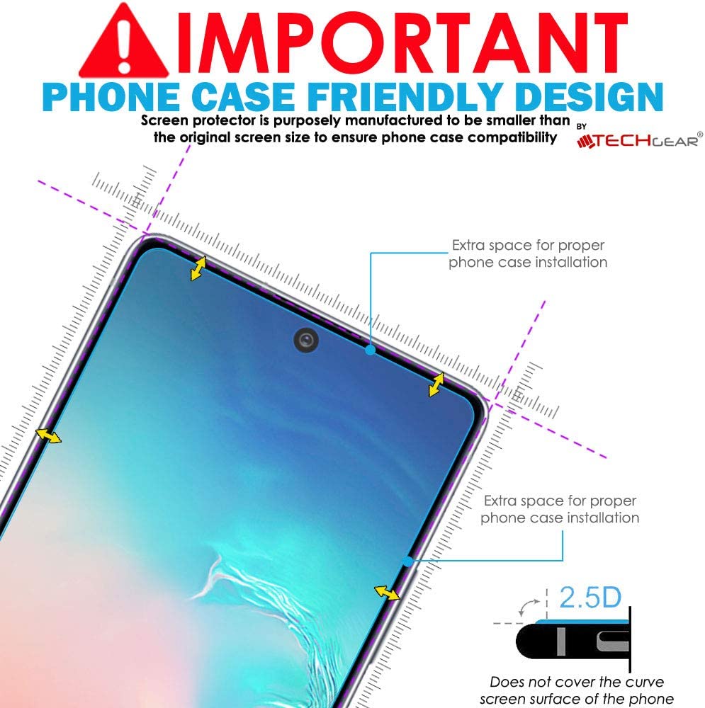 Samsung Galaxy S10 Lite, Note 10 Lite, Tempered Glass Screen Protector