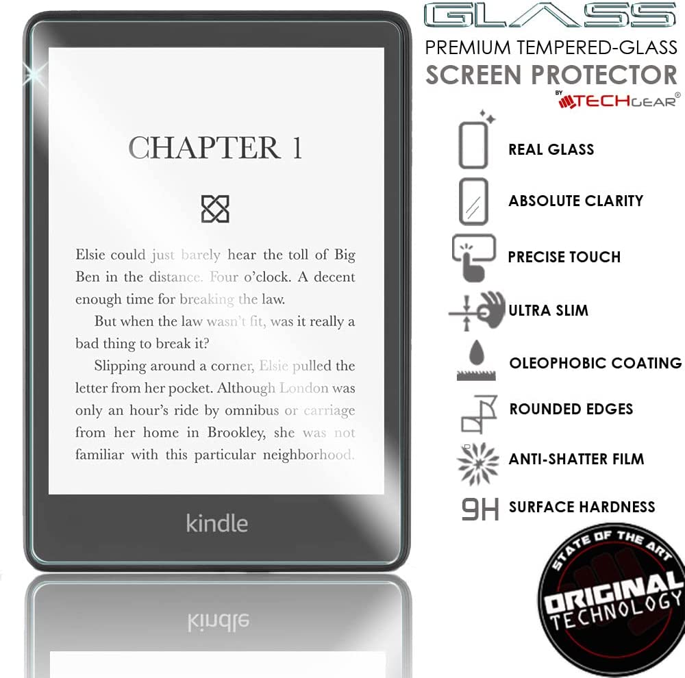 Amazon Kindle Paperwhite 5 / Signature / Kids, 11th Generation, 2021 (6.8 inch Screen) Tempered Glass Screen Protectors