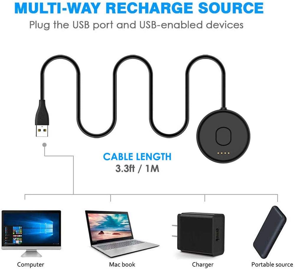 TicWatch E2 / S2 Charging & Data Sync Cable Lead