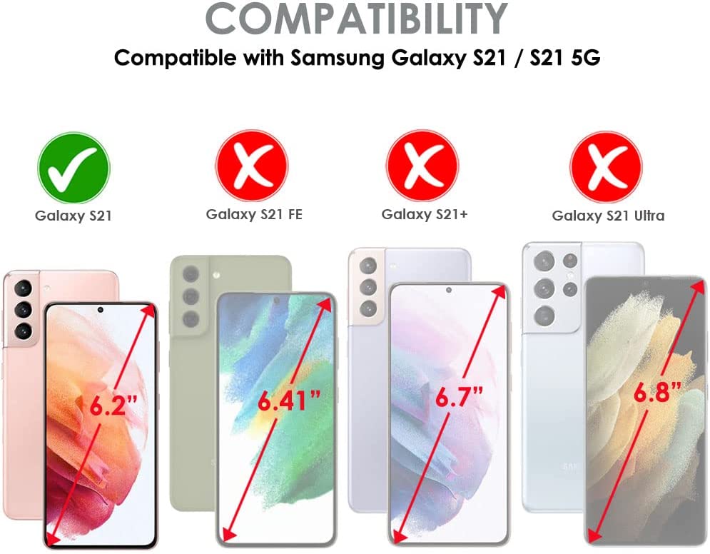 Samsung Galaxy S21 / S21 5G, CLEAR LCD Screen Protectors Cover Guards