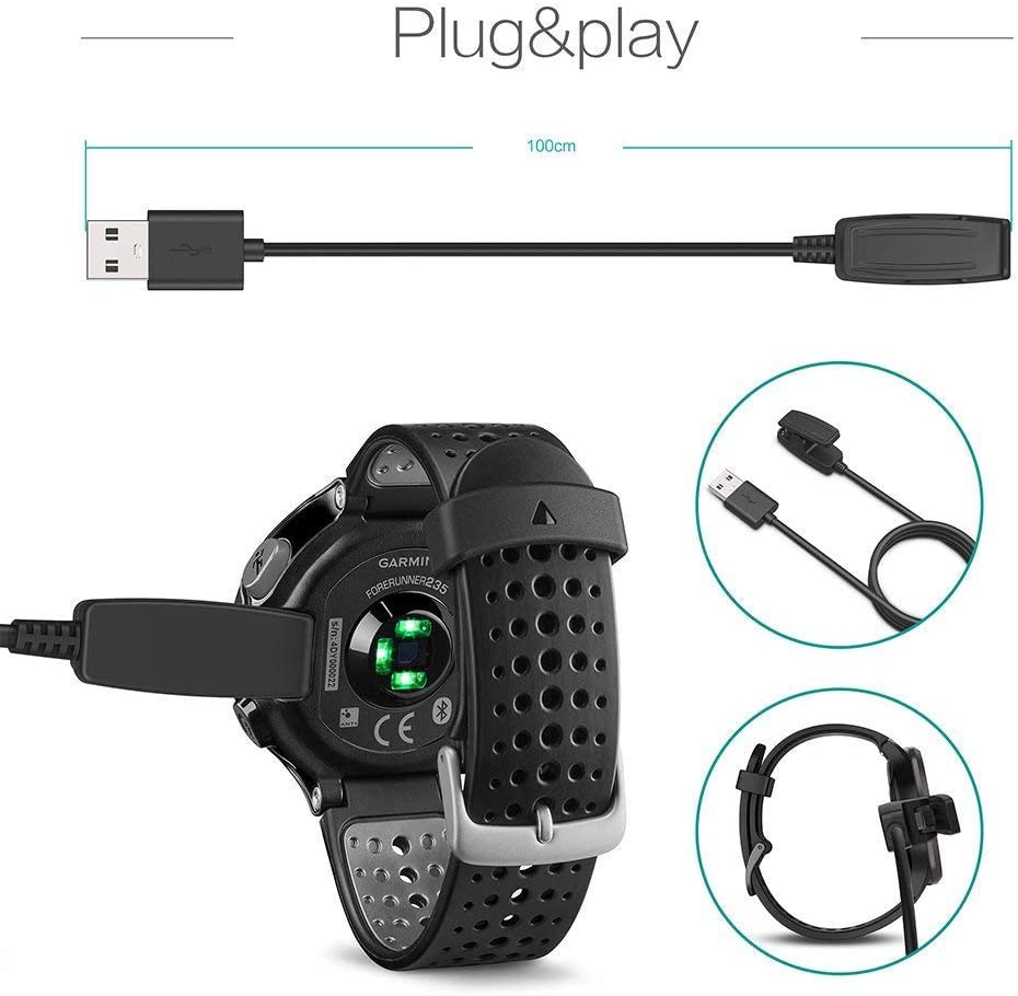 Charging Power Cable for Garmin Forerunner / Vivomove HR/ Approach S20/ G10 Smart watch