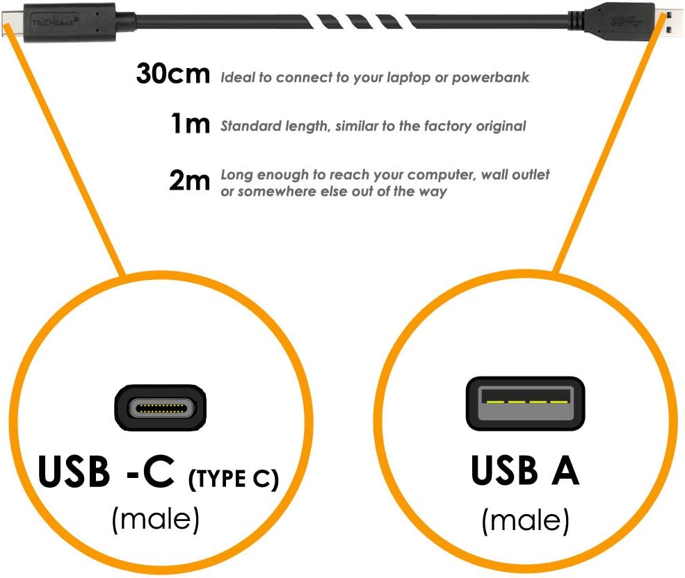 USB Type C Data Sync & Charging Cable Lead