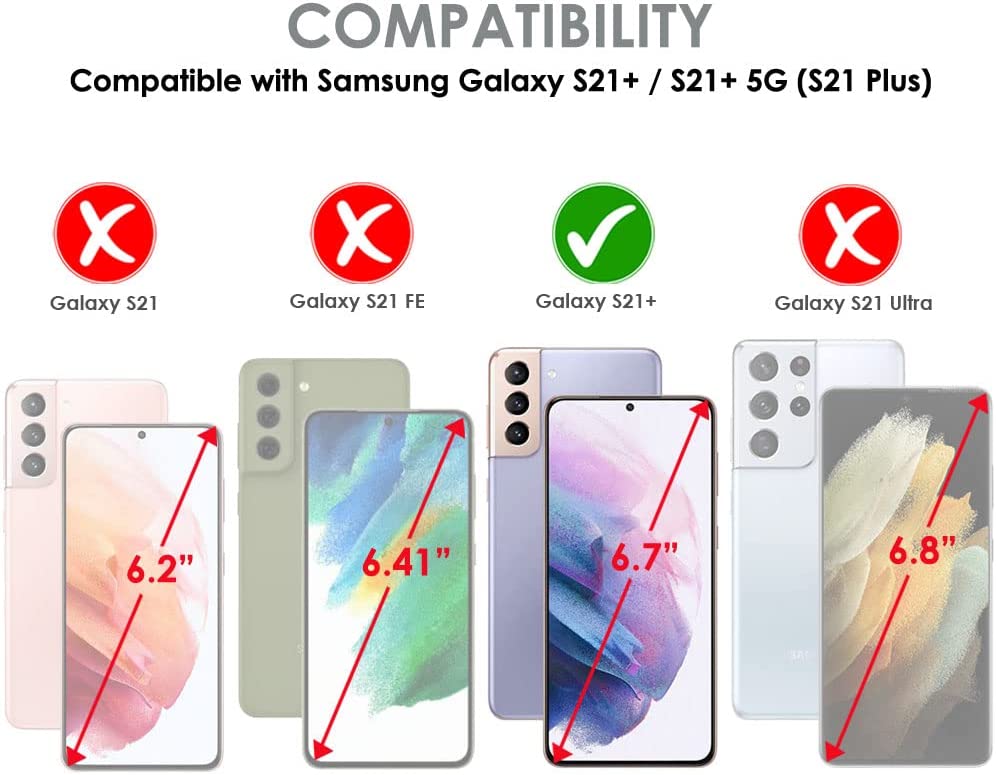 Samsung Galaxy S21 Plus / S21+ 5G, CLEAR LCD Screen Protectors Cover Guards