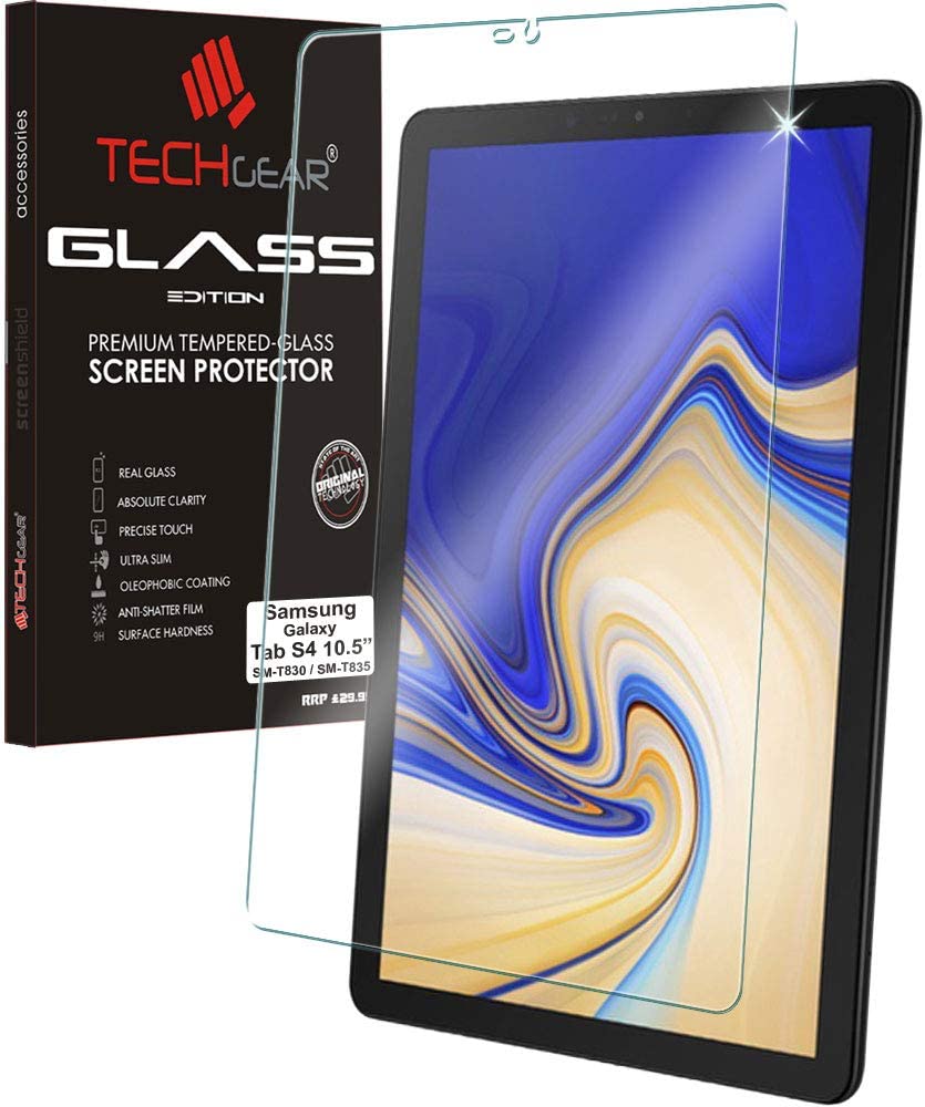 TECHGEAR Anti-Glare Screen Protector Compatible with Samsung Galaxy Tab S4 10.5"(SM-T830 Series) - MATTE Tempered Glass Screen Protector