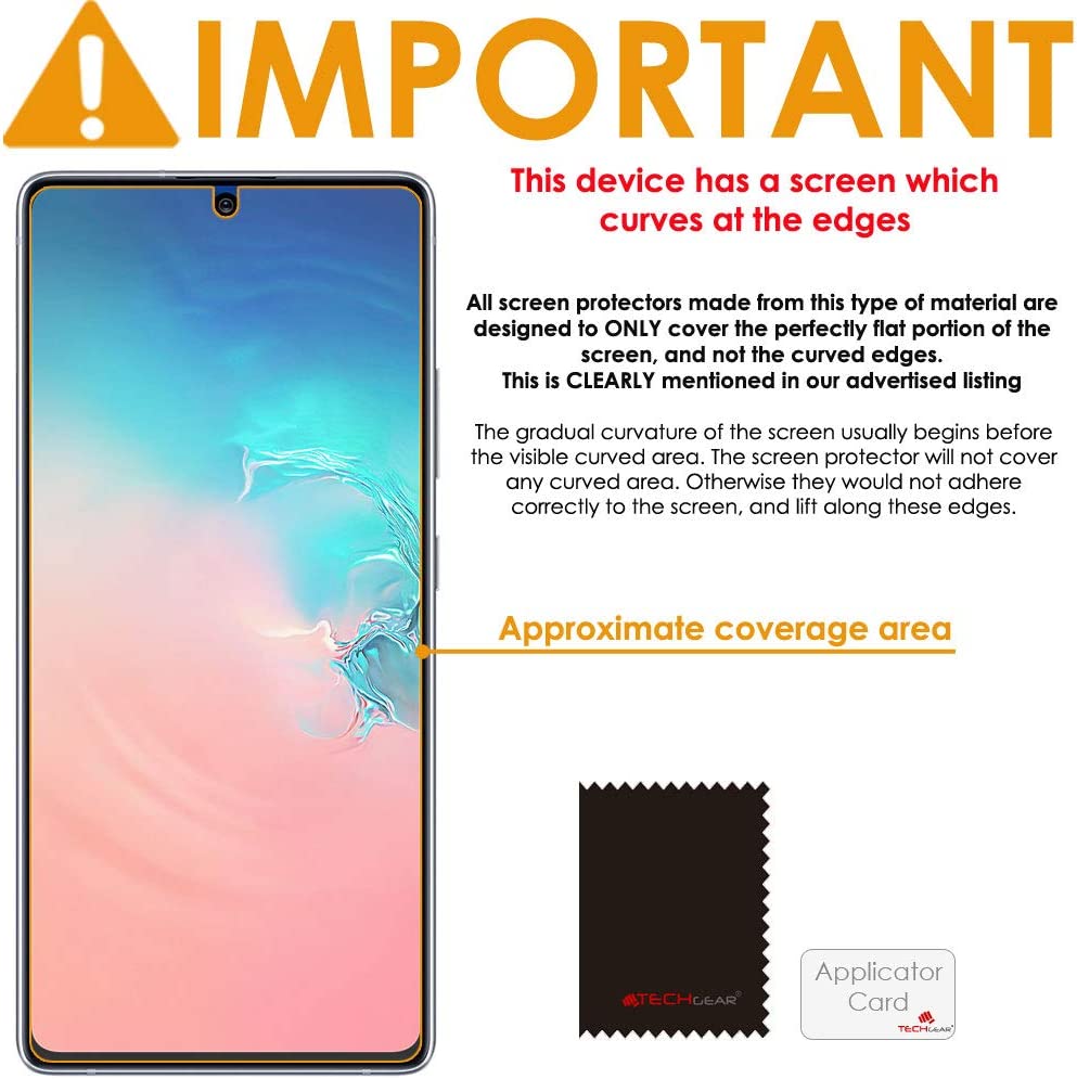 Samsung Galaxy Note 10 Lite / S10 Lite Clear Film Screen Protectors
