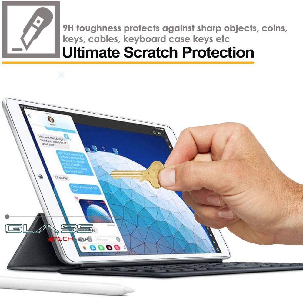 Apple iPad 10.2" (2021 - 2019, 9th / 8th / 7th Generation) Tempered Glass Screen Protectors