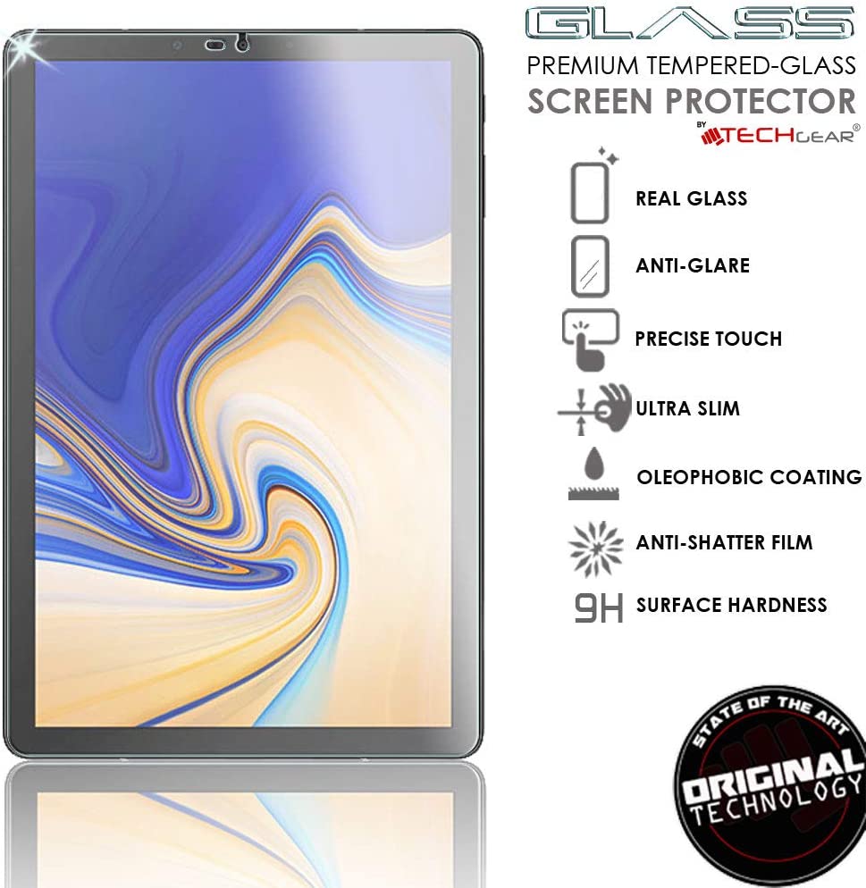 TECHGEAR Anti-Glare Screen Protector Compatible with Samsung Galaxy Tab S4 10.5"(SM-T830 Series) - MATTE Tempered Glass Screen Protector