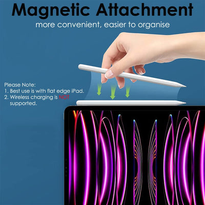 iPad Pencil with Palm Rejection/Tilt Sensitivity/Magnetic Attach iPad Pencil for iPads 2018 Onwards
