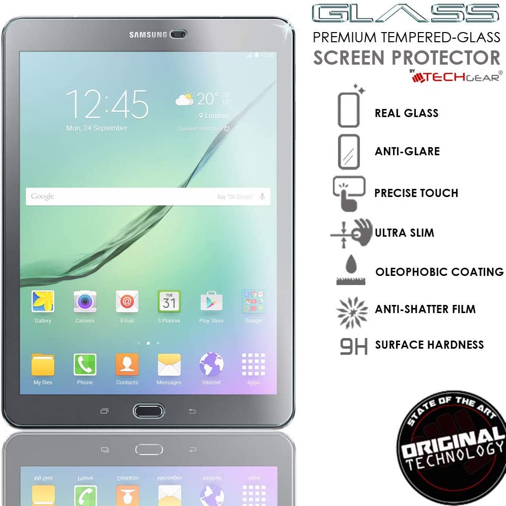 TECHGEAR Anti-Glare Screen Protector Compatible with Samsung Galaxy Tab S3 9.7"(SM-T820 Series) - MATTE GLASS Edition Genuine Tempered Glass