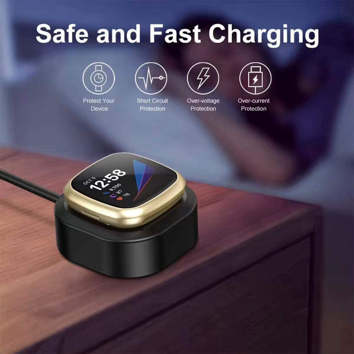Charging Power Cable for Lead Fitbit Versa 4 / 3