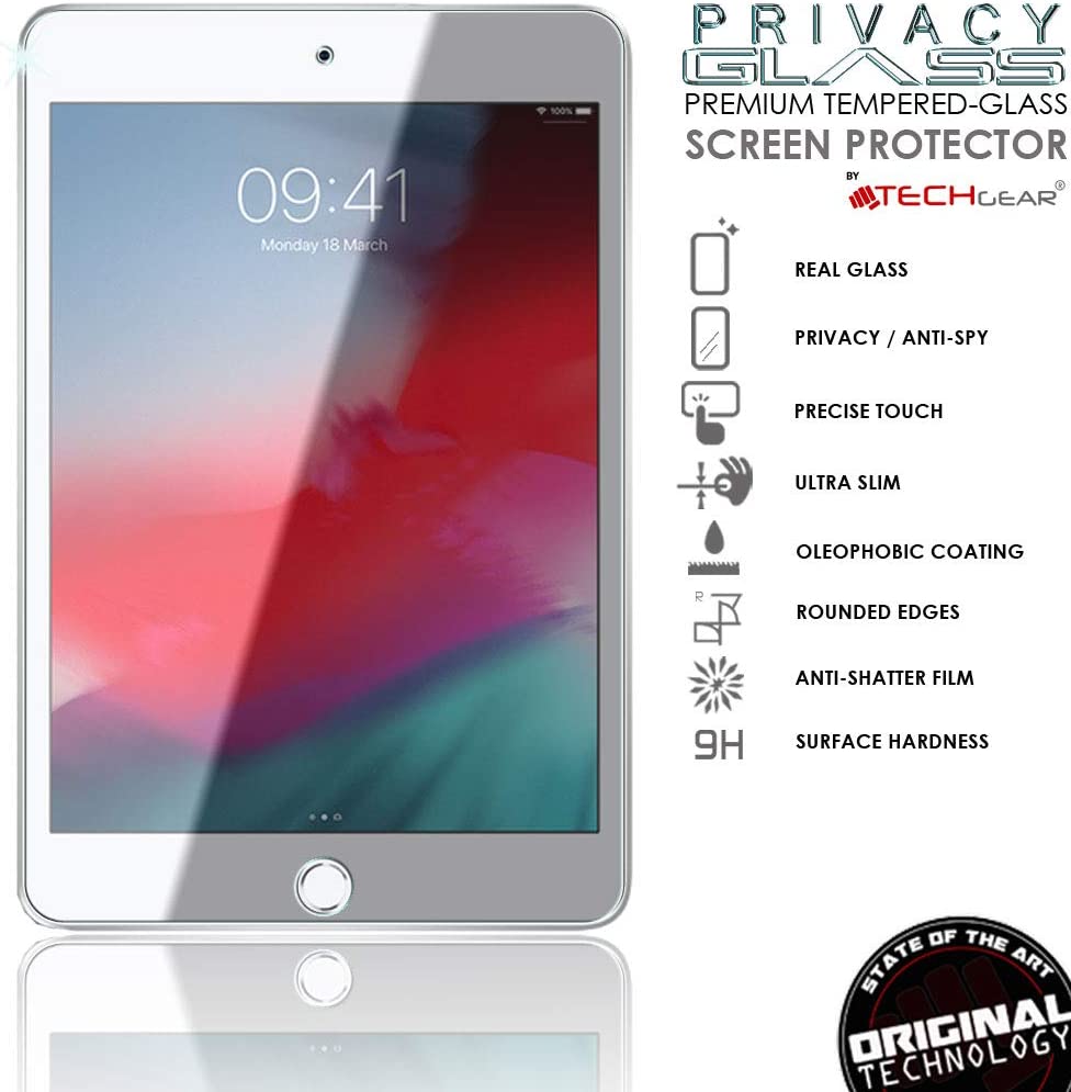 iPad Mini 5 / Mini 4 Anti Spy, Privacy Tempered Glass Screen Protectors