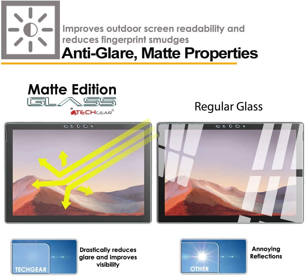 Microsoft Surface Pro 7 / Pro 7 Plus Anti-Glare, MATTE Tempered Glass Screen Protector