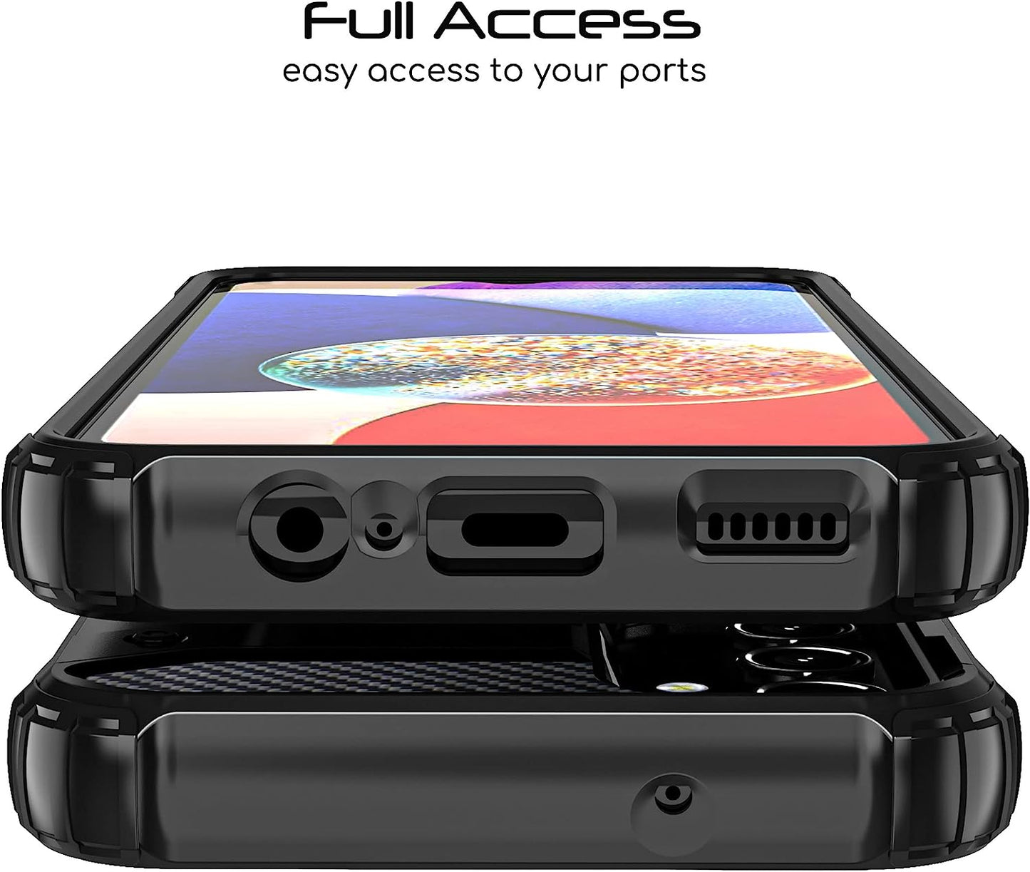 Tough Armoured Case for Samsung Galaxy A14 5G  - ShockProof, Rugged, Sturdy, Heavy Duty Protective Impact Case Cover