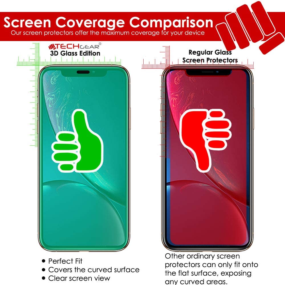TECHGEAR Matte Tempered Glass Screen Protector for iPhone 17e & 16e 6.1" – 9H Anti-Glare Full Adhesion Anti-Fingerprint Glass (1 Pack / 2 Pack)