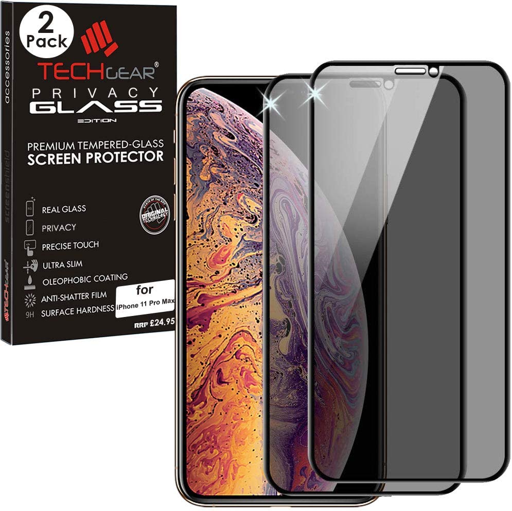 iPhone 11 Pro Max / iPhone XS Max Anti Spy, Privacy Full Coverage 3D Tempered Glass Screen Protectors