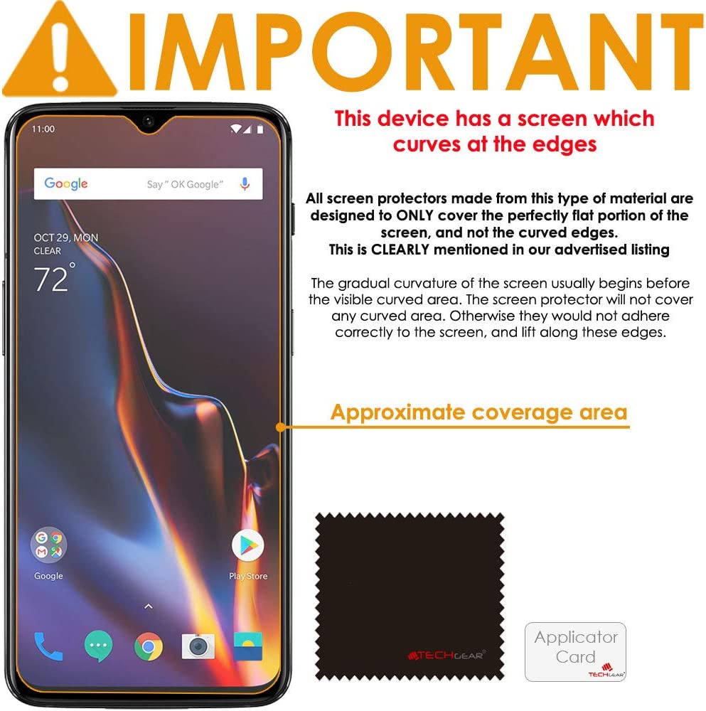 OnePlus 6T Clear Film Screen Protectors