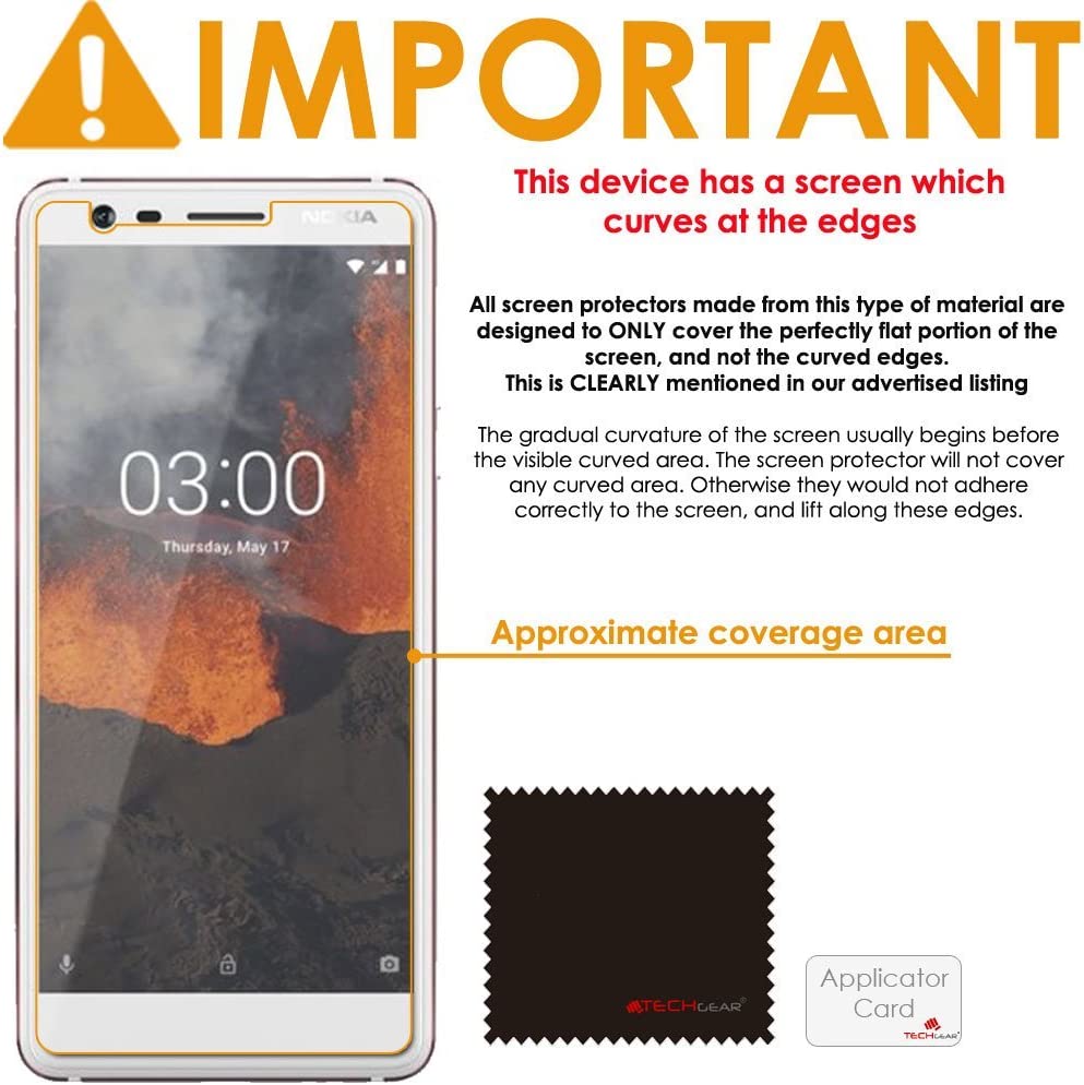 Nokia 3.1 Clear Film Screen Protectors