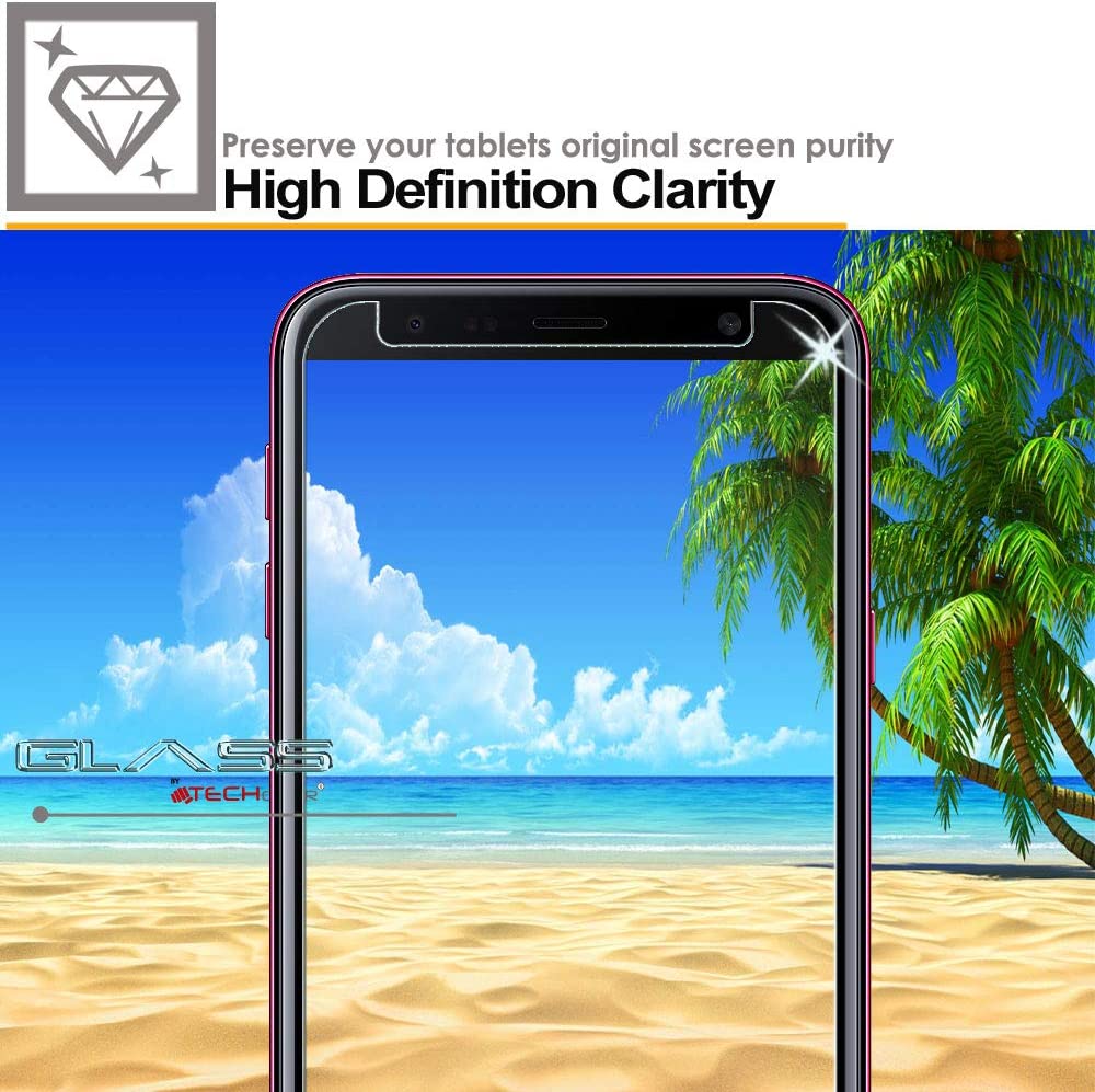 TECHGEAR GLASS Edition for Samsung Galaxy J4 Plus, J4+ 2018 Genuine Tempered Glass Screen Protector Compatible with Samsung Galaxy J4+