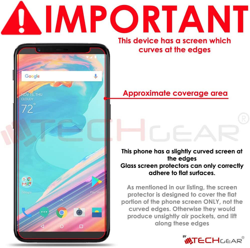 OnePlus 5T Tempered Glass Screen Protectors