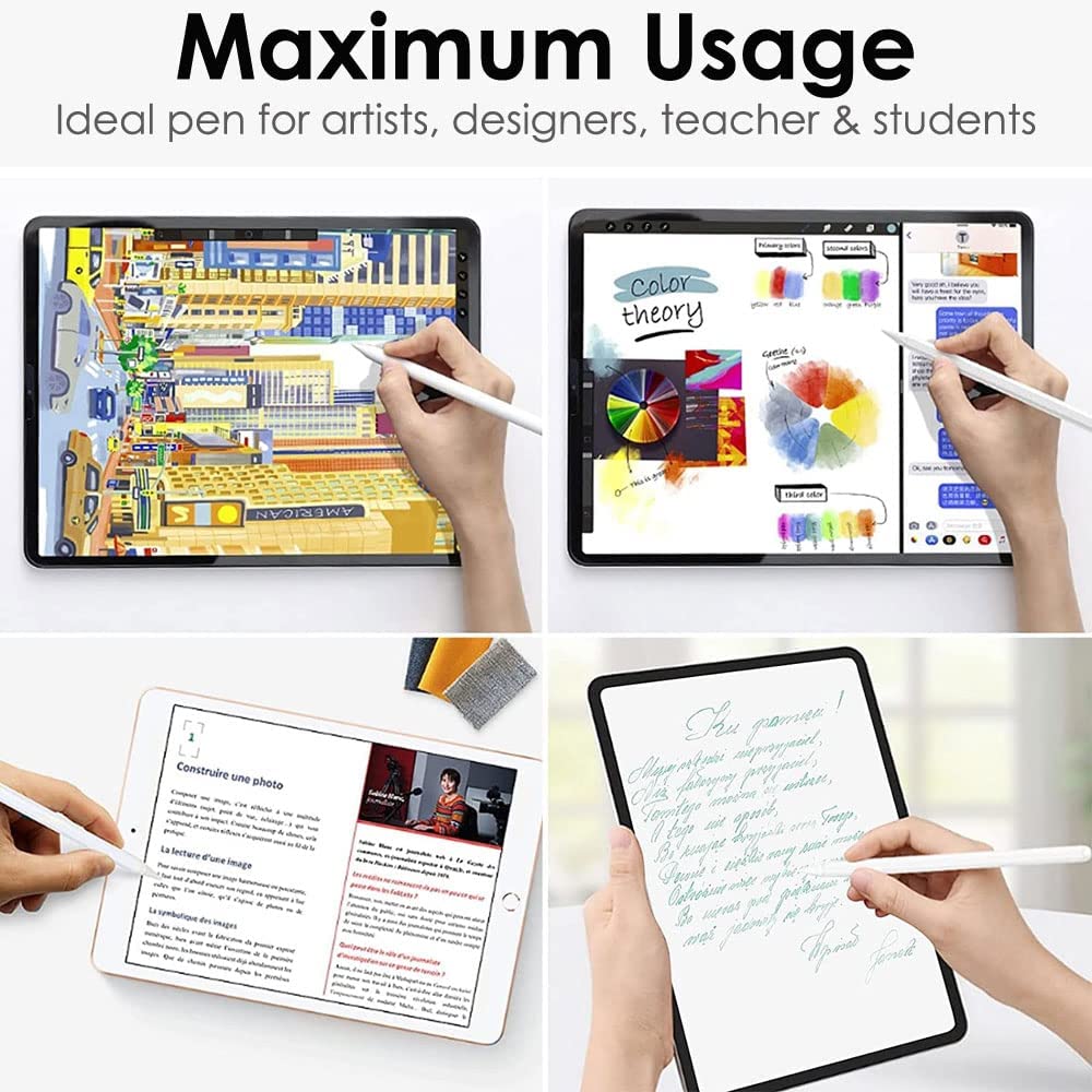 Magnetic Wireless Charge iPad Pencil 2nd Generation - Tilt Sensitivity & Palm Rejection
