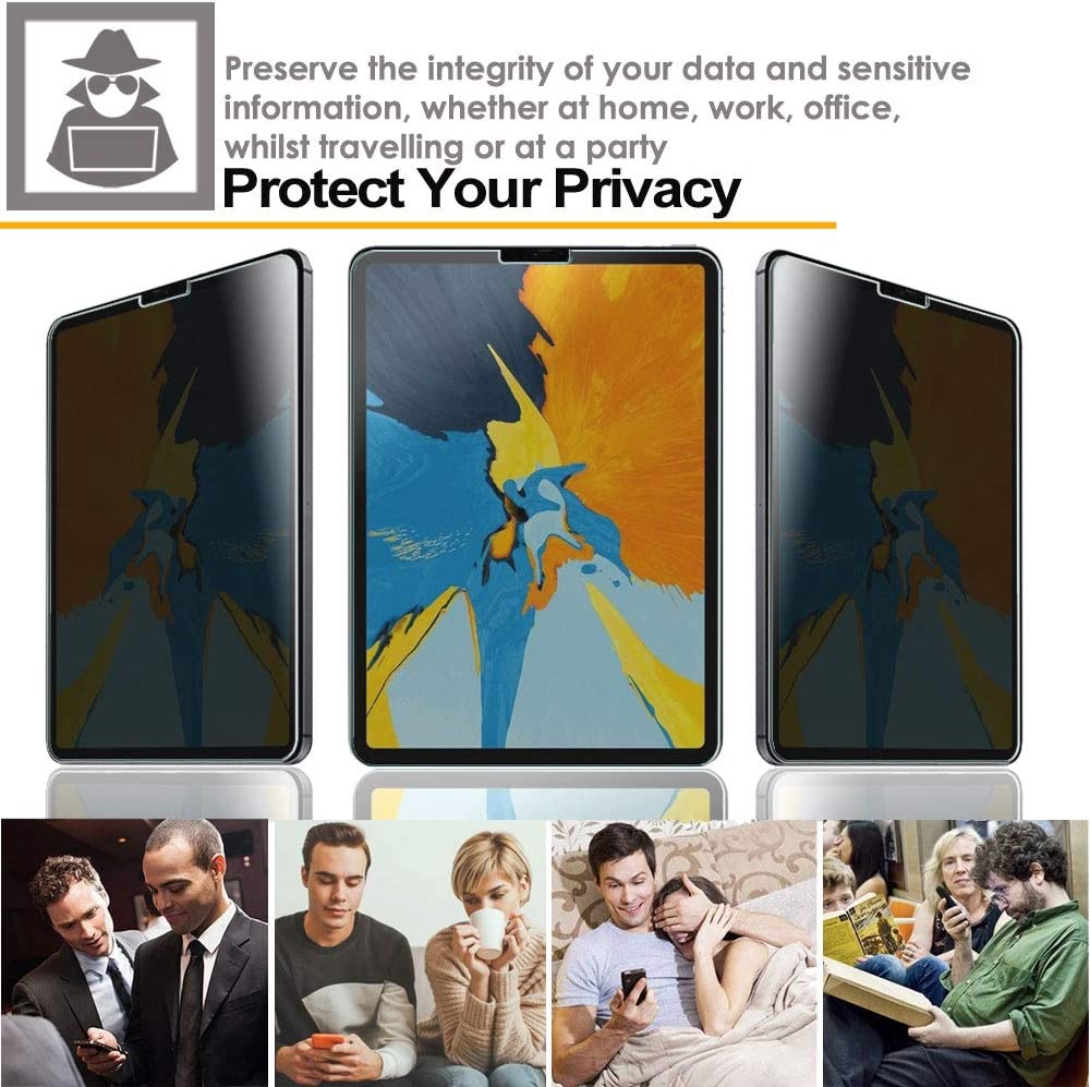 iPad Air 5 / 4 (5th/4th Generation) Anti Spy, Privacy Tempered Glass Screen Protectors