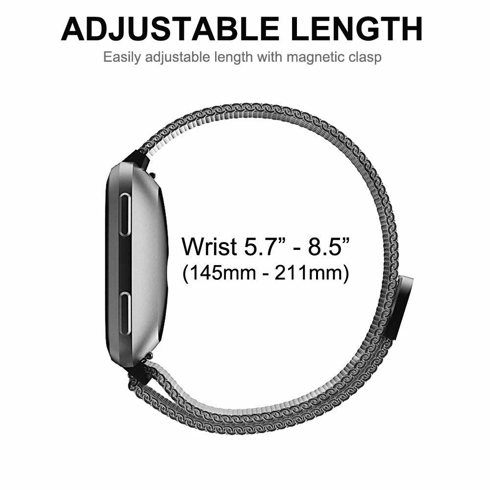 Milanese Stainless Steel Watch Band for Fitbit Versa, Versa 2, Versa Lite