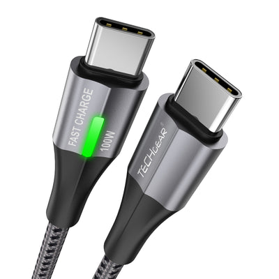 100w Fast charging led light cable with USB-C connectors 