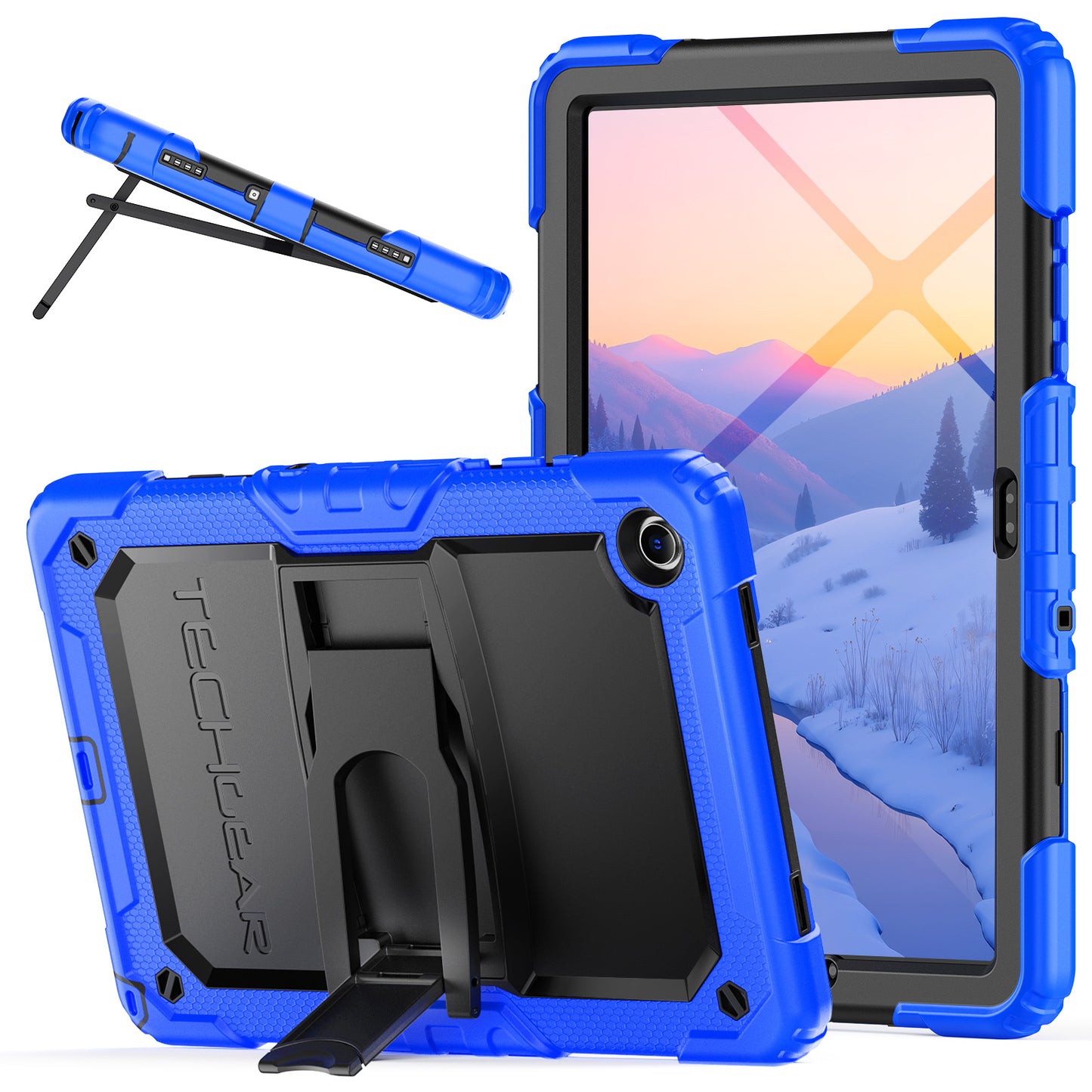 TECHGEAR ArmourSHIELD Case for Samsung Galaxy Tab A11+ (A11 Plus) 11" (SM-X230/X236) – Tough Rugged Full Body Case with Screen Protector & Kickstand