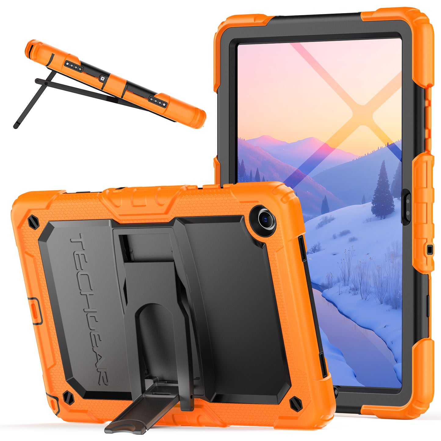 TECHGEAR ArmourSHIELD Case for Samsung Galaxy Tab A11+ (A11 Plus) 11" (SM-X230/X236) – Tough Rugged Full Body Case with Screen Protector & Kickstand