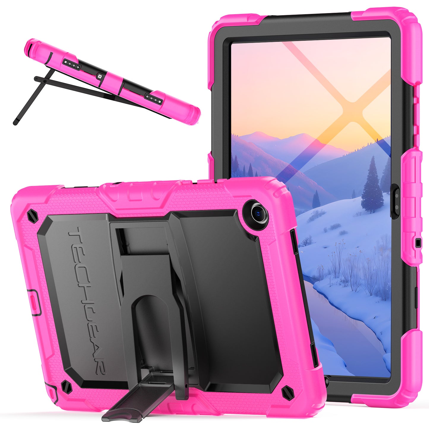 TECHGEAR ArmourSHIELD Case for Samsung Galaxy Tab A11+ (A11 Plus) 11" (SM-X230/X236) – Tough Rugged Full Body Case with Screen Protector & Kickstand