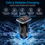 TECHGEAR 38W USB C Car Charger 12V/24V [PD 20W + QC3.0 18W] Dual Port Fast Charging Cigarette Lighter USB Adapter for Mobile, Tablets, Gaming Devices etc