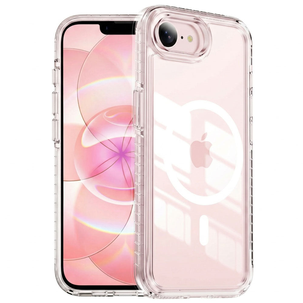 TECHGEAR Clear Magnetic Case for iPhone 17e / iPhone 16e - MagSafe Compatible Shockproof Hybrid Phone Case with Hard Clear Back, TPU Bumper and Slim Transparent Protection