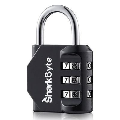 3-Dial Weatherproof Security Combination Padlock