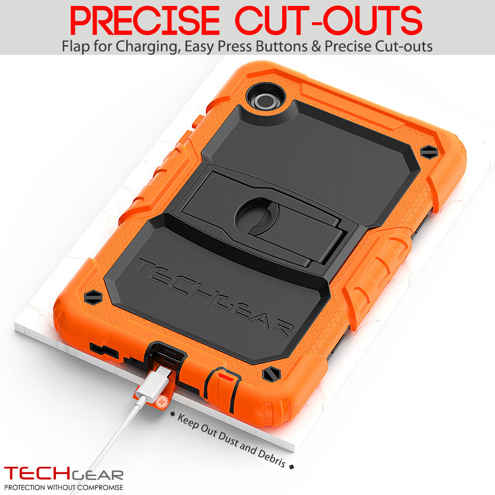 TECHGEAR ArmourSHIELD Case for Samsung Galaxy Tab A11 8.7" (SM-X130/X133/X135) – Tough Rugged Full Body Case with Screen Protector & Kickstand