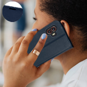 [Leather Wallet Case] Protective Cover with Cash & Card Holder, Stand and Wrist Strap For Samsung XCover 7 Pro 5G