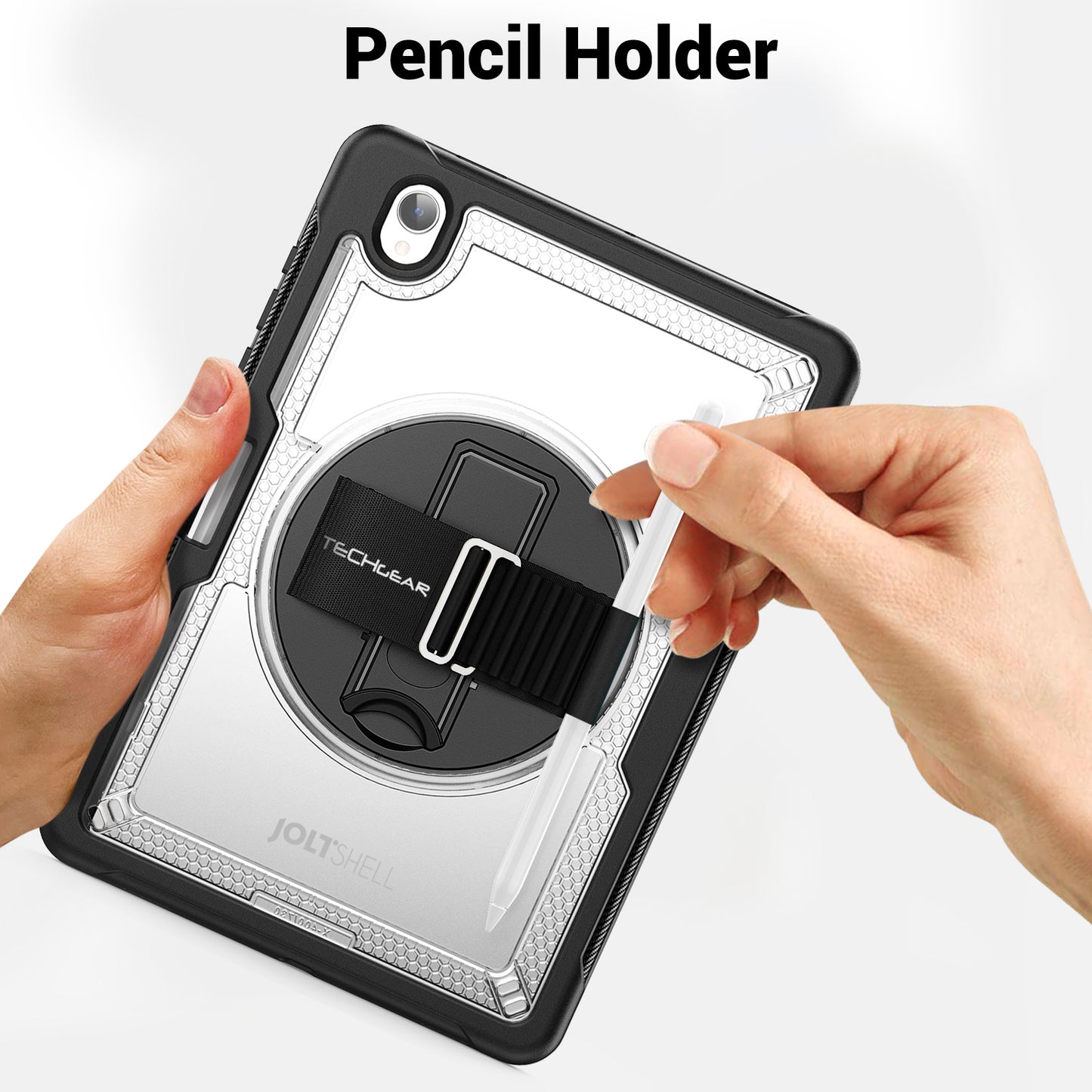 TECHGEAR JOLT Case for Samsung Galaxy Tab S11 11" (SM-X730 / SM-X736) – Slim Rugged Case with S-Pen Holder, 360° Stand, Hand Strap & Shoulder Strap