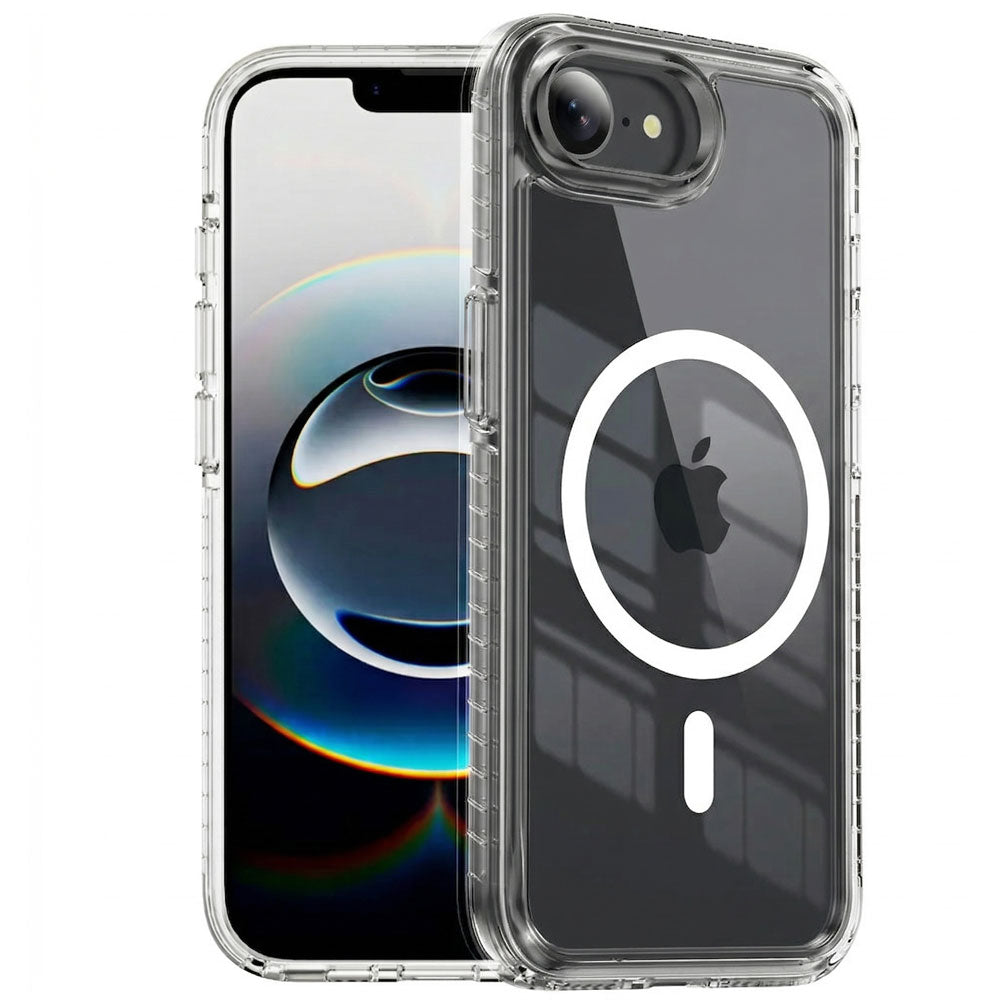 TECHGEAR Clear Magnetic Case for iPhone 17e / iPhone 16e - MagSafe Compatible Shockproof Hybrid Phone Case with Hard Clear Back, TPU Bumper and Slim Transparent Protection