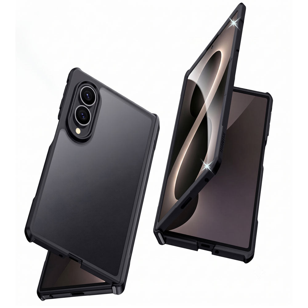 TECHGEAR Tough Case for Samsung Galaxy Z Fold 8 with Built-In Tempered Glass Screen Protector, Shockproof, Hinge Protection & Clear Back