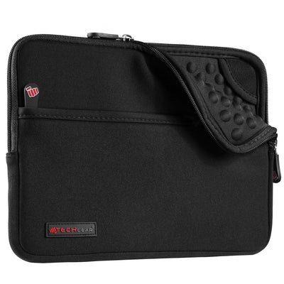 TECHGEAR Tablet Sleeve Case 7–13 Inch - Shockproof Neoprene Pouch with Bubble Protection, Zip Pocket, Slim Protective iPad Samsung Tablet Laptop Sleeve