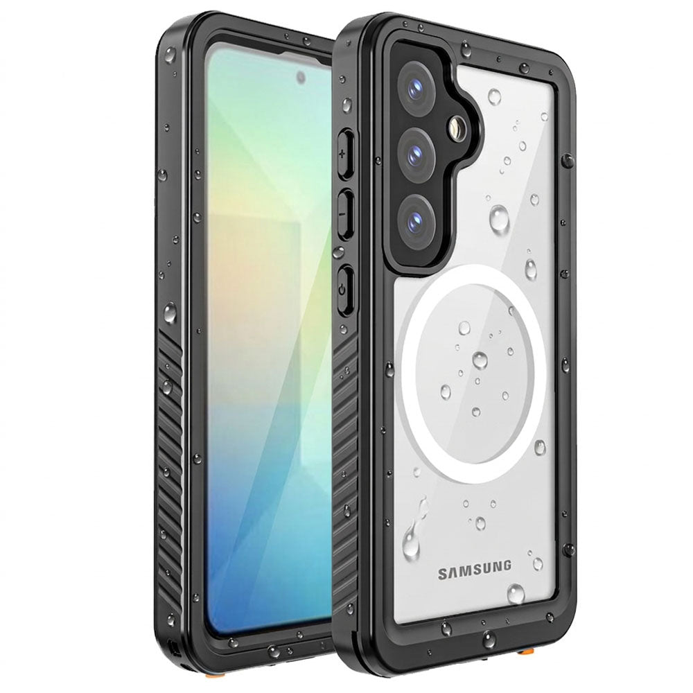 TECHGEAR Waterproof Magnetic Case for Samsung Galaxy S25 Plus (S25+) – IP68 Shockproof 360° Full Body Sealed Cover with Built-In Screen Protector