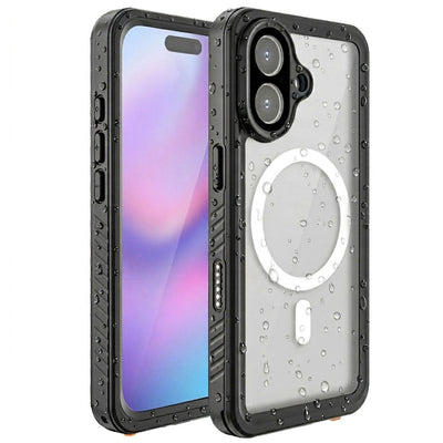 TECHGEAR Waterproof MagSafe Charging Case for iPhone 17 6.3" – IP68 Shockproof 360° Full Body Sealed Cover with Built-In Screen Protector