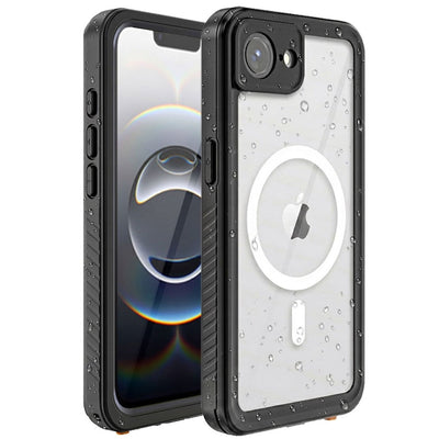 TECHGEAR Waterproof Magnetic Case for iPhone 17e & iPhone 16e 6.1" – IP68 Shockproof 360° Full Body Sealed Cover with Built-In Screen Protector