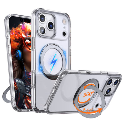 [Magnetic Ring Kickstand] For Apple iPhone 17 Pro Max, Slim, Tough Shockproof Armour, MagSafe Compatible Case with Stand