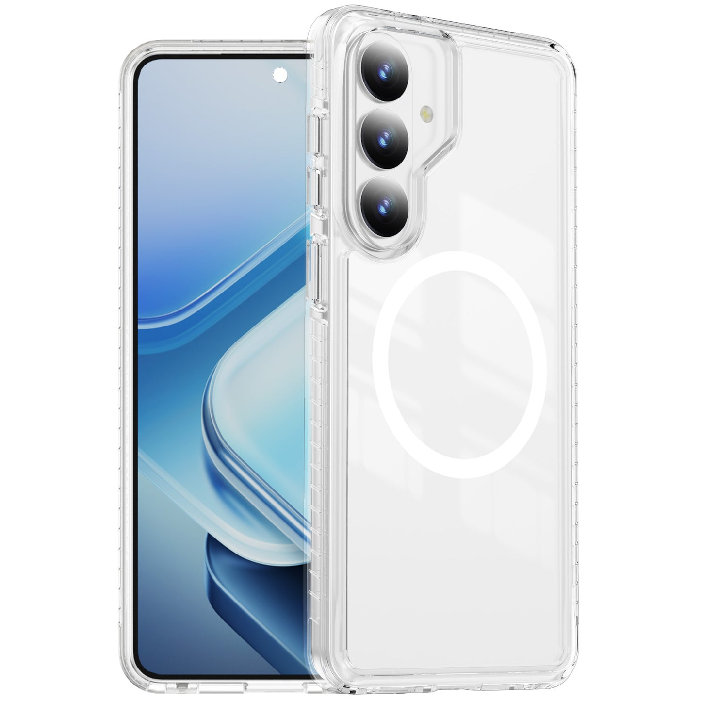 TECHGEAR Clear Magnetic Case Samsung Galaxy S26 – Slim Transparent Shockproof Cover with Magnetic Wireless Charging Compatible