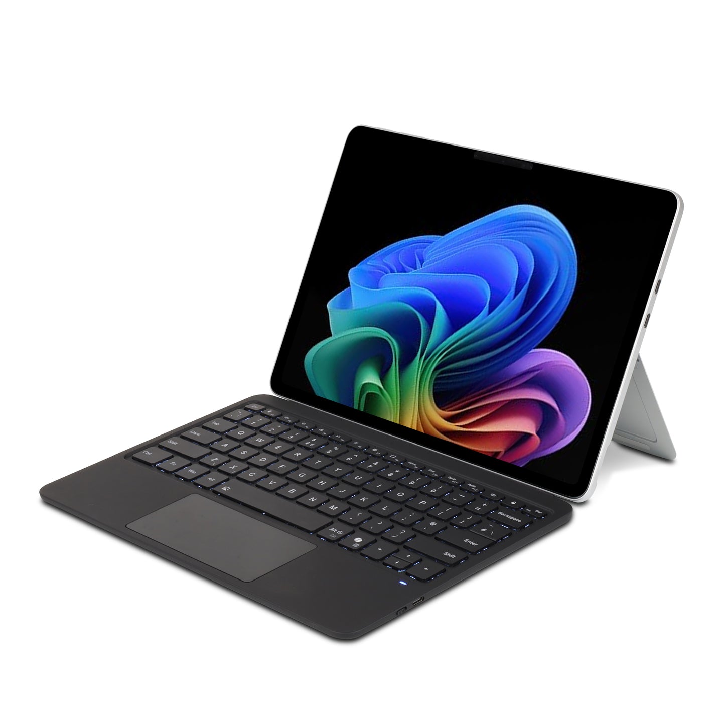[Surface Keyboard] Slim Wireless Bluetooth Keyboard Cover, 7 Color Backlight, Precision Multi-Touch Trackpad for Microsoft Surface Pro 12