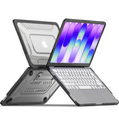 TECHGEAR BallisticWrap Case for MacBook Neo 13" (2026 A18 Pro) - Student Laptop Tough Hard Shell Cover with Kickstand, Shockproof TPU Edges